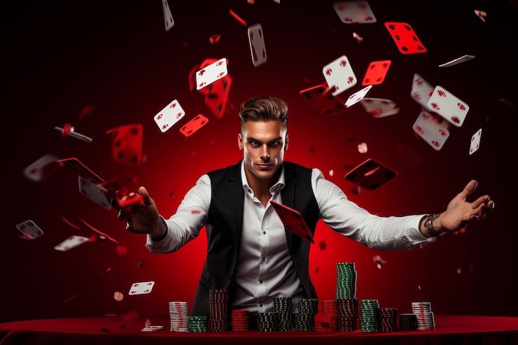 Permainan baccarat live dengan antarmuka pemain interaktif